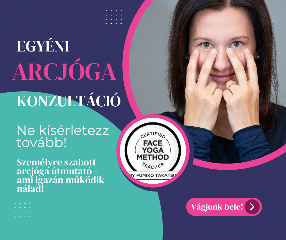 Egyéni arcjóga konzultáció banner – személyre szabott arcjóga útmutató, Makovi Tímeával